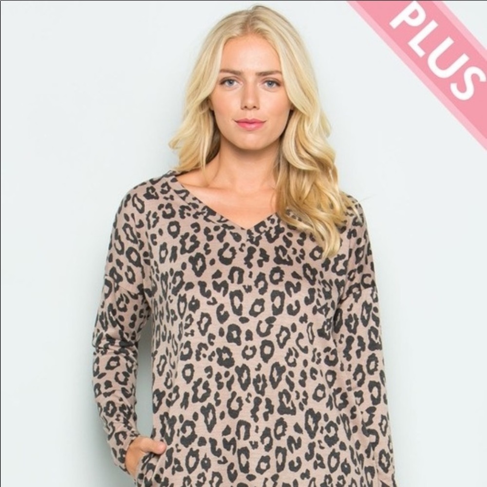 Leopard print tunic